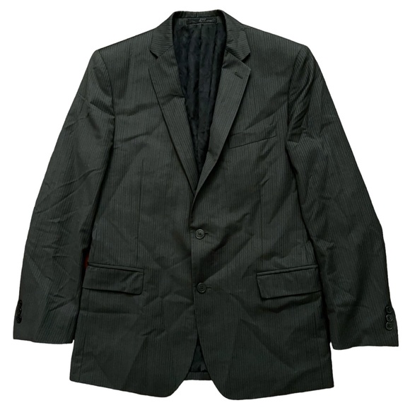 Versace Collection Blazer Jacket Mens US 40 EU 50 Sports Coat Wool Gray Striped